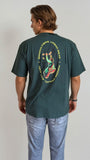 PIXEL BANANA TEE – PINE GREEN