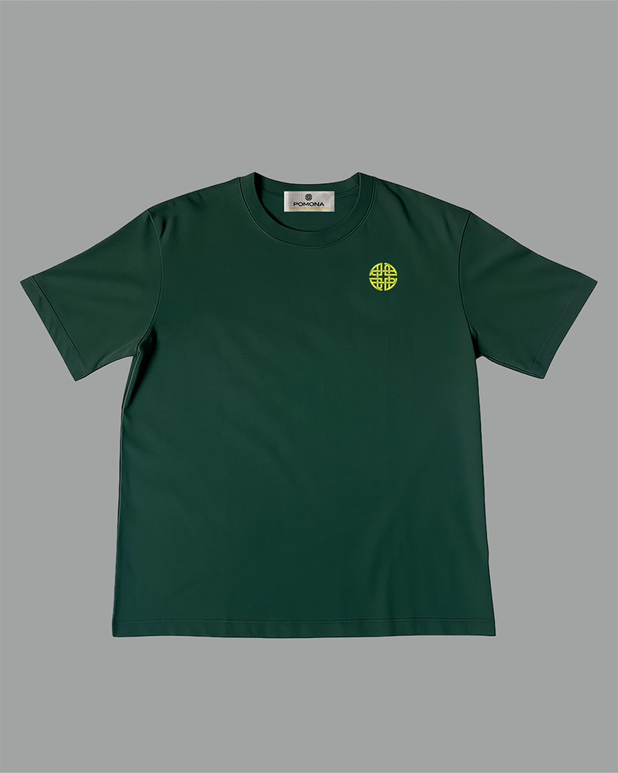 BANANA PIXEL TEE – PINE GREEN
