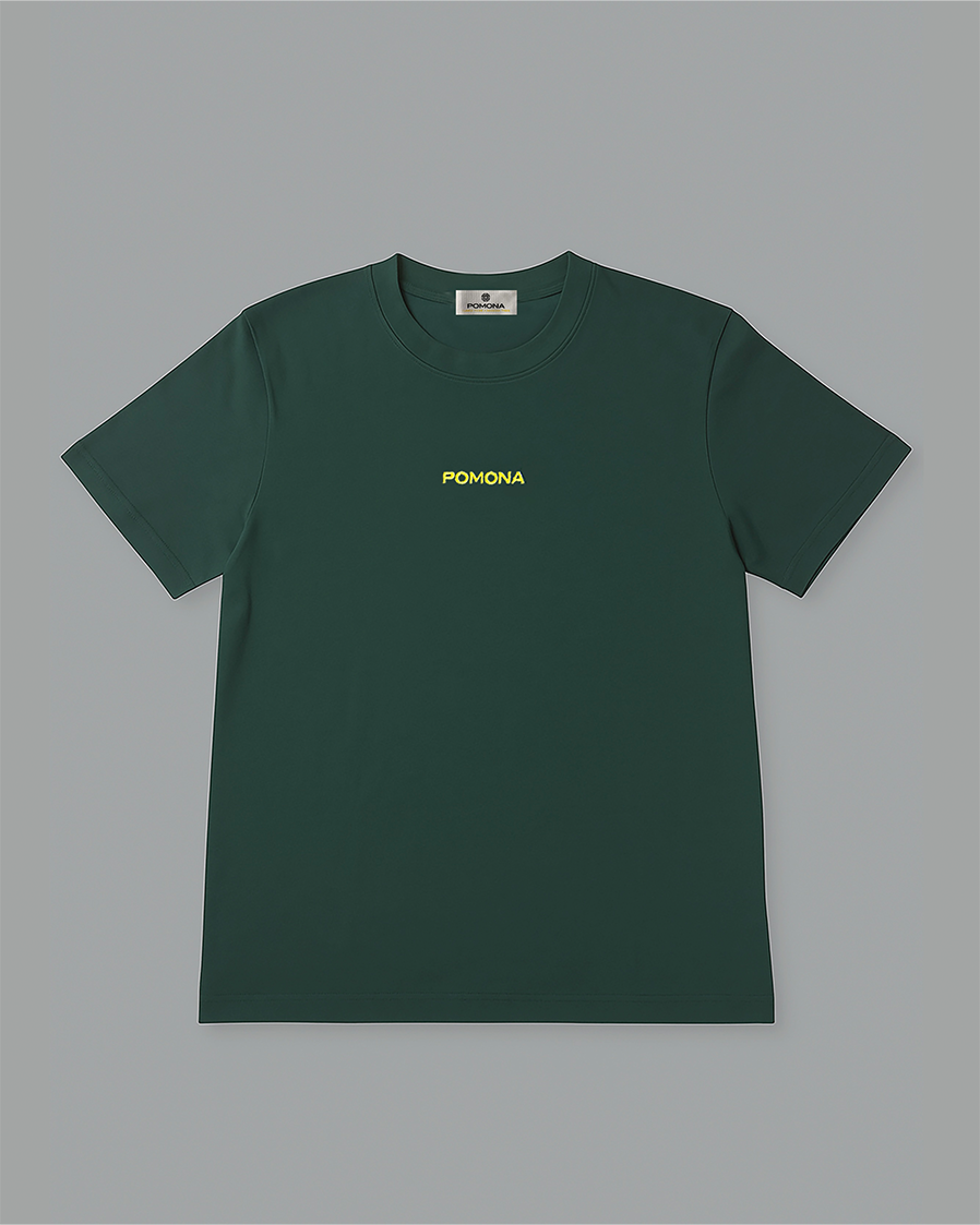 BANANA STITCH TEE – PINE GREEN