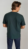 POMONA STITCH BANANA TEE – PINE GREEN